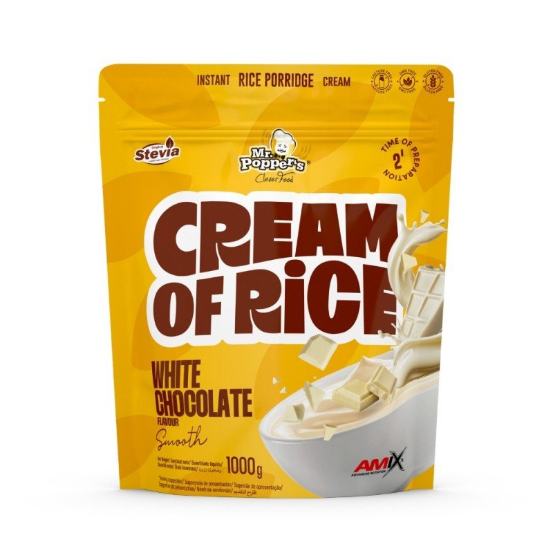 CREMA DE ARROZ CHOCOLATE BLANCO 1KG AMIX MR POPPERS