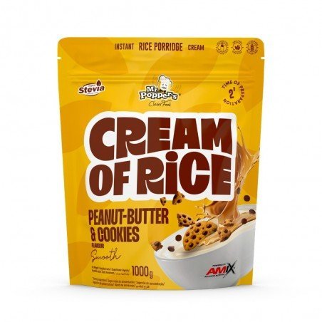 AMIX MR.POPPER CREAM OF RICE 1KG CREMA CACAHUETE