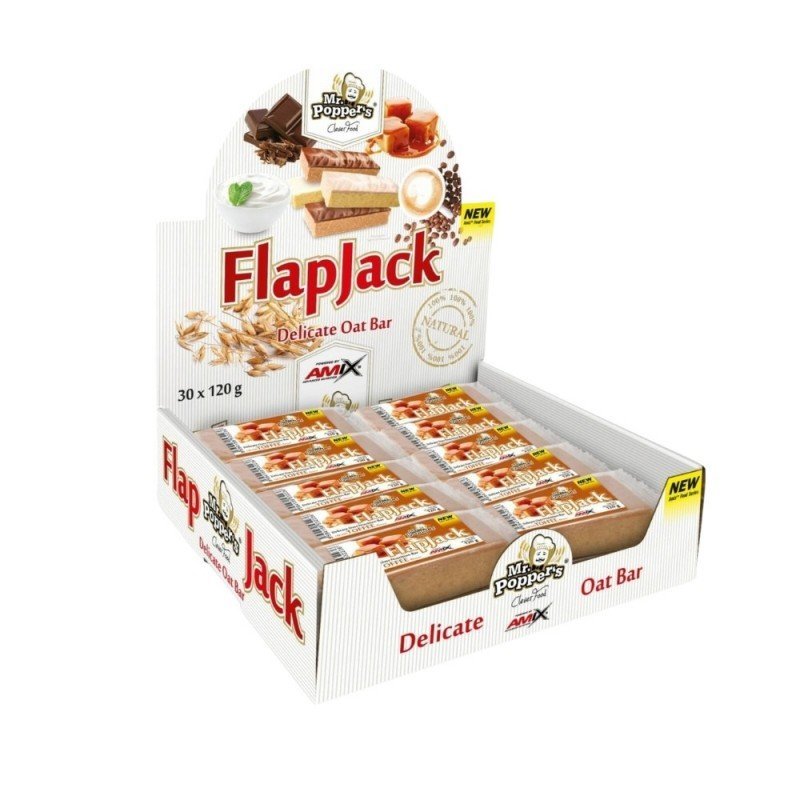 AMIX MR.POPPER FLAP JACK OAT 30X120GR TOFFE AMIX MR.POPPER FLAP JACK OAT 30X120GR TOFFE