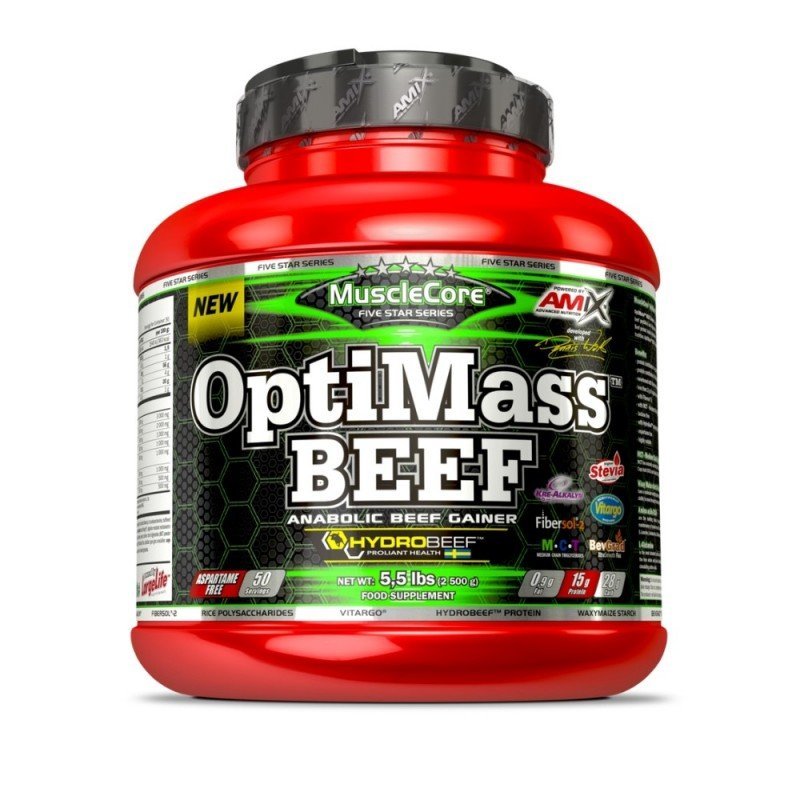 AMIX MUSCLECORE OPTIMASS BEEF GAINER 2,5KG.FRUT.BO AMIX MUSCLECORE OPTIMASS BEEF GAINER 2,5KG.FRUT.BO