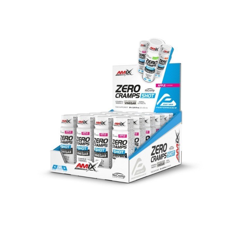 AMIX PERFORMANCE ZERO CRAMPS SHOT 20X60ML MANZANA AMIX PERFORMANCE ZERO CRAMPS SHOT 20X60ML MANZANA