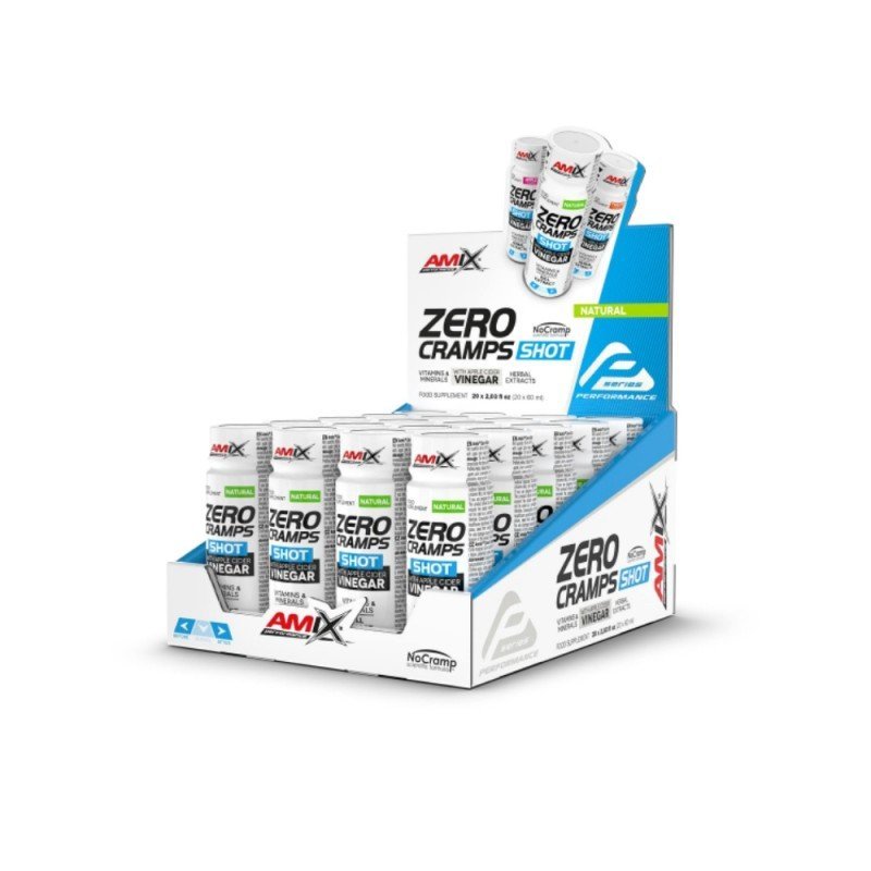 AMIX PERFORMANCE ZERO CRAMPS SHOT 20X60ML NATURAL AMIX PERFORMANCE ZERO CRAMPS SHOT 20X60ML NATURAL