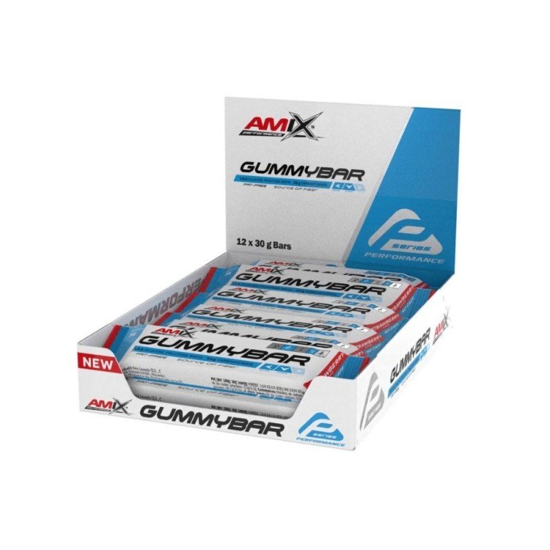 AMIX PERF BARRITAS GUMMY 12X30GR NO CAF FRESA AMIX PERF BARRITAS GUMMY 12X30GR NO CAF FRESA
