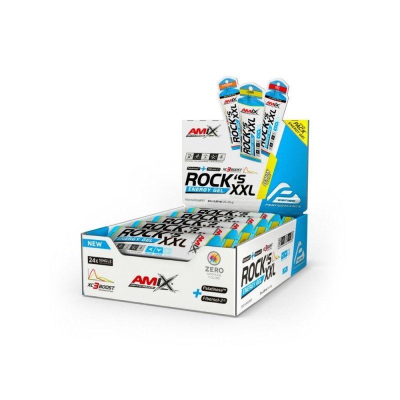 AMIX PERF GEL ROCK,S XXL S/CAFEINA 24X65GR LIMON AMIX PERF GEL ROCK,S XXL S/CAFEINA 24X65GR LIMON