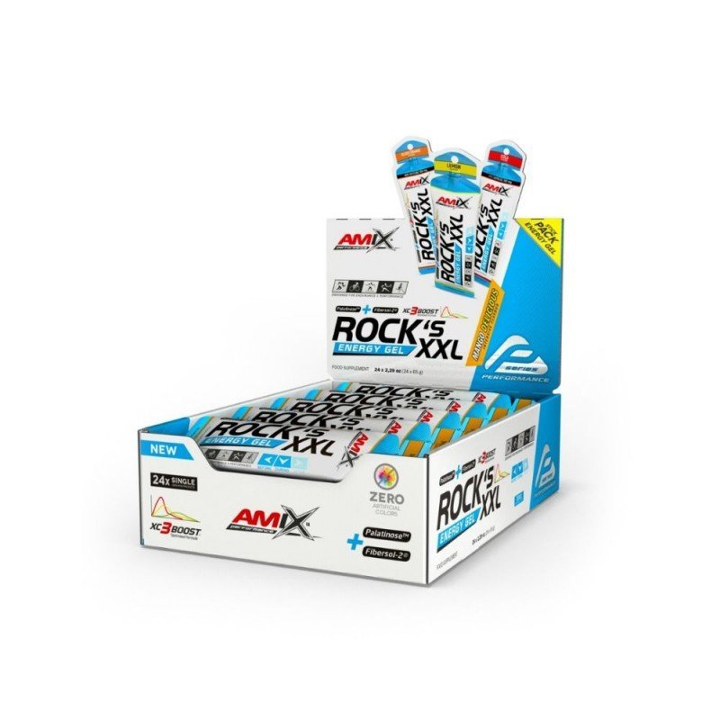AMIX PERF GEL ROCK,S XXL S/CAFEINA 24X65GR MANGO AMIX PERF GEL ROCK,S XXL S/CAFEINA 24X65GR MANGO