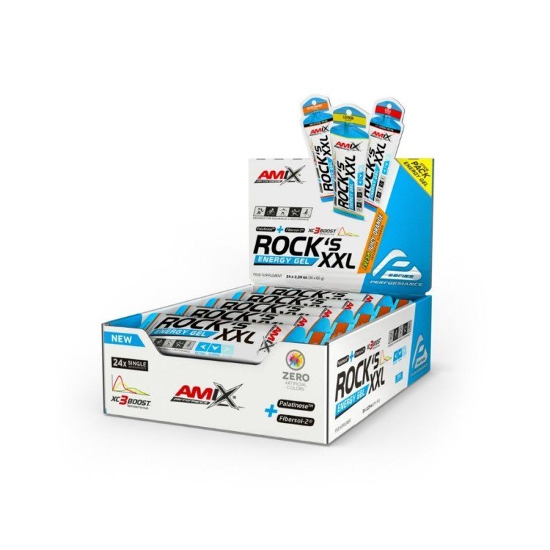 AMIX PERF GEL ROCK,S XXL C/CAFEINA 24X65GR NARANJA AMIX PERF GEL ROCK,S XXL C/CAFEINA 24X65GR NARANJA