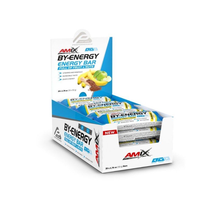 AMIX PERF BARRITAS BY-ENERGY 20X50GR PLATANO AMIX PERF BARRITAS BY-ENERGY 20X50GR PLATANO