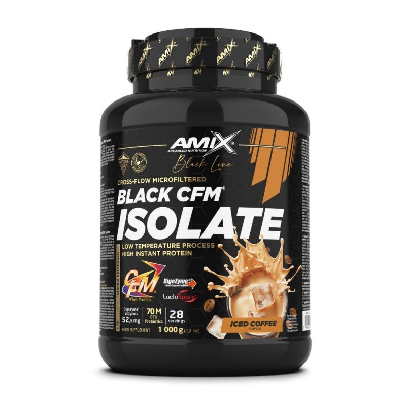AMIX BLACK CFM ISOLATE 1KG CAFE HELADO AMIX BLACK CFM ISOLATE 1KG CAFE HELADO
