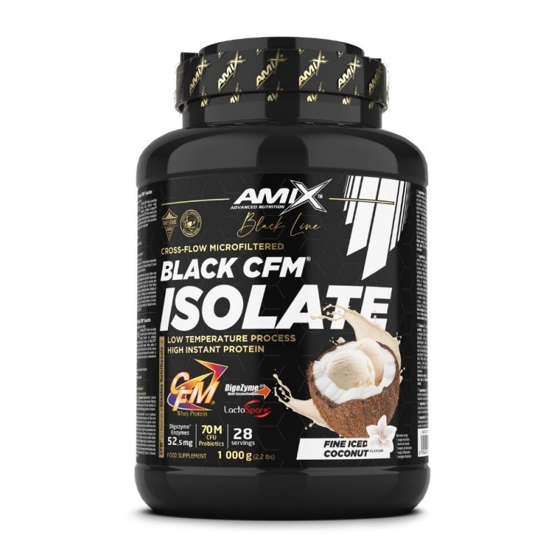 AMIX BLACK CFM ISOLATE 1KG COCO HELADO AMIX BLACK CFM ISOLATE 1KG COCO HELADO