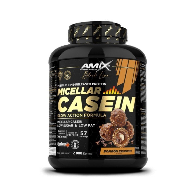 AMIX BLACK MICELLAR CASEIN 2KG BOMBON CRUJIENTE AMIX BLACK MICELLAR CASEIN 2KG BOMBON CRUJIENTE