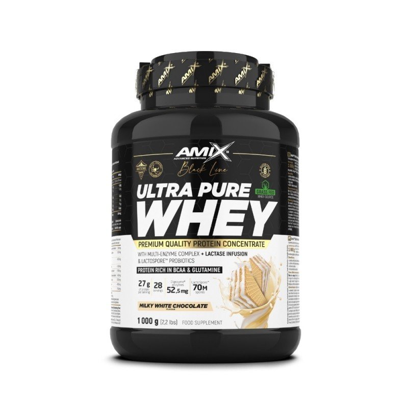 AMIX BLACK ULTRA PURE WHEY 1KG LECHE & CHOCO BLANC AMIX BLACK ULTRA PURE WHEY 1KG LECHE & CHOCO BLANC