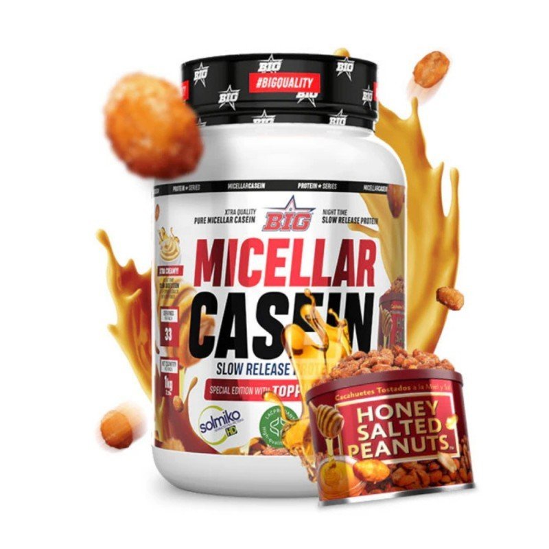MICELLAR CASEIN CON TOPPINGS HONEY SALTED PEANUT 1KG BIG