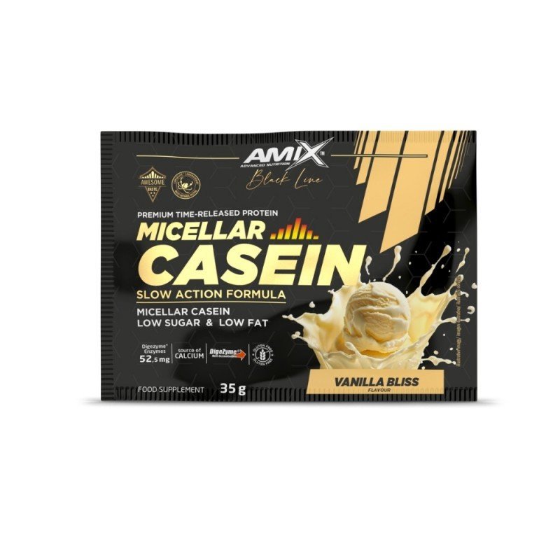 AMIX UNIDOS.BLACK MICELLAR CASEIN 35GR. VAINILLA AMIX UNIDOS.BLACK MICELLAR CASEIN 35GR. VAINILLA