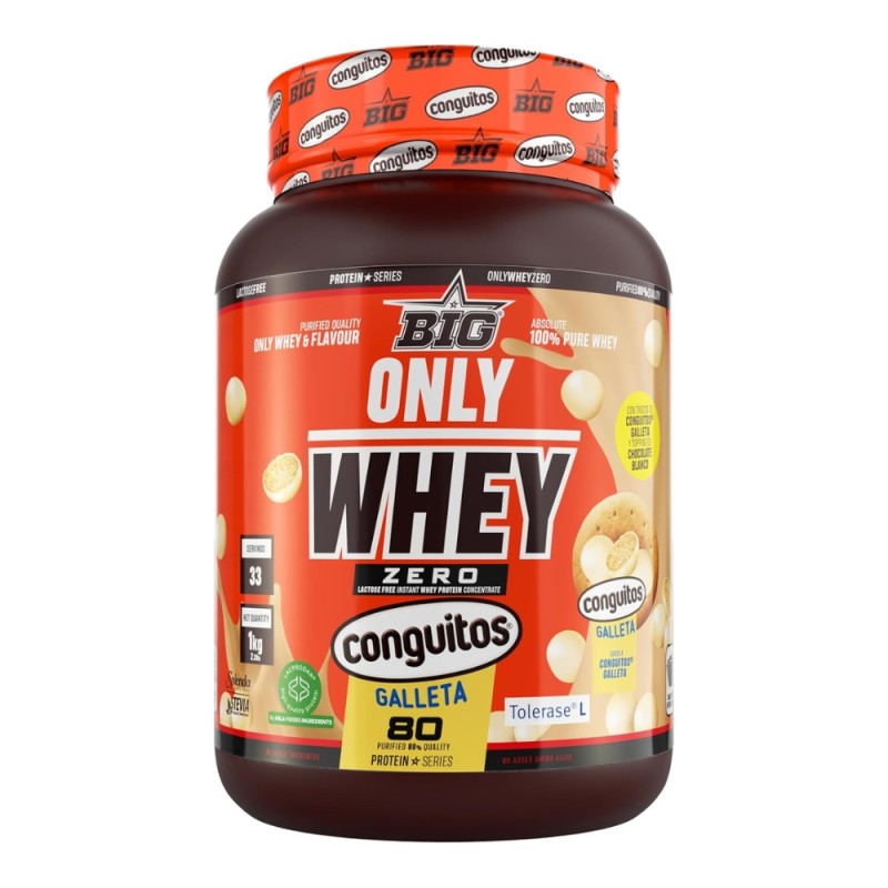 ONLY WHEY ZERO CONGUITOS GALLETA WHITE 1KG BIG ONLY WHEY ZERO CONGUITOS GALLETA WHITE 1KG BIG