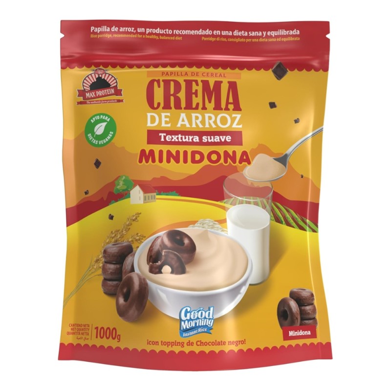 CREMA ARROZ GOOD MORNING MINIDONA ORIGINAL 1KG MAX PROTEIN