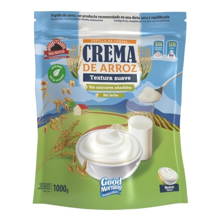 CREMA ARROZ GOOD MORNING NEUTRO 1KG MAX PROTEIN