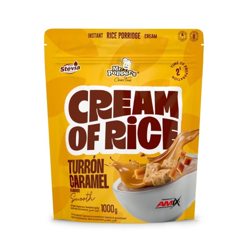 CREMA DE ARROZ TURRON CARAMELO 1KG AMIX MR POPPERS