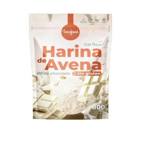 HARINA DE AVENA SIN GLUTEN CHOCOLATE BLANCO 800G TORAFOOD