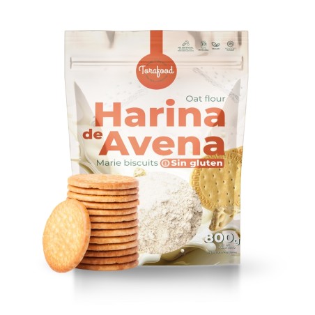HARINA DE AVENA SIN GLUTEN GALLETA MARIA 800G TORAFOOD
