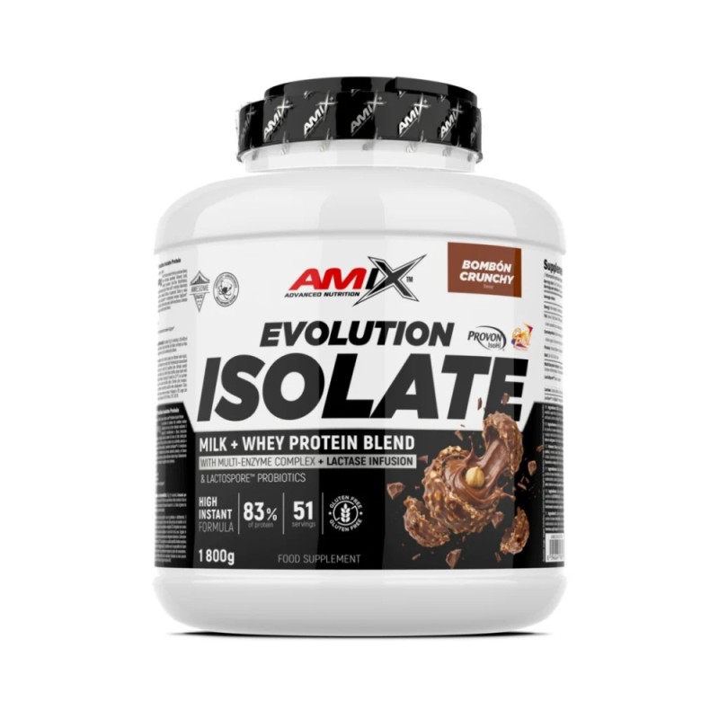 PROTEINA EVOLUTION PROTEIN ISOLATE 1.8KG BOMBON CRUJIENTE AMIX PROTEINA EVOLUTION PROTEIN ISOLATE 1.8KG BOMBON CRUJIENTE AMIX