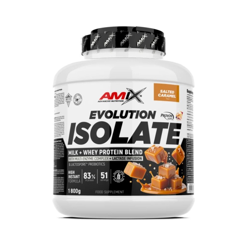 PROTEINA EVOLUTION PROTEIN ISOLATE 1.8KG CARAMELO SALADO AMIX PROTEINA EVOLUTION PROTEIN ISOLATE 1.8KG CARAMELO SALADO AMIX