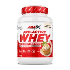 PROTEINA PRO ACTIVE WHEY 1KG CHOCOLATE BLANCO AMIX