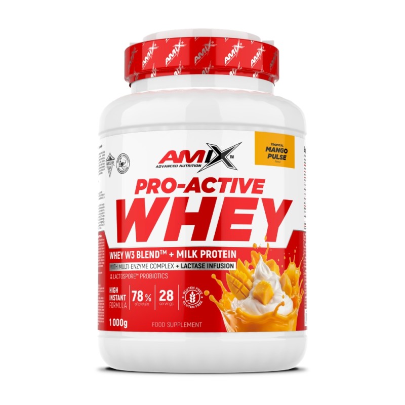 PROTEINA PRO ACTIVE WHEY 1KG MANGO AMIX