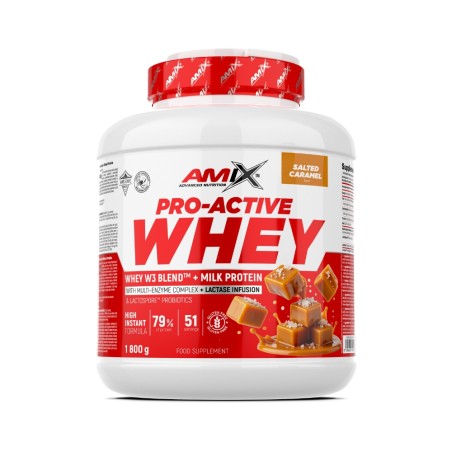 PROTEINA PRO ACTIVE WHEY 1.8KG CARAMELO SALADO AMIX
