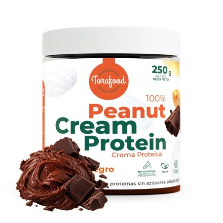 CREMA DE CACAHUETE DARK CHOCOLATE 250G TORAFOOD