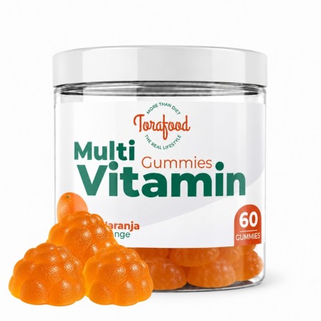GUMMIES MULTIVITAMIN SABOR NARANJA 60 GOMINOLAS TORAFOOD