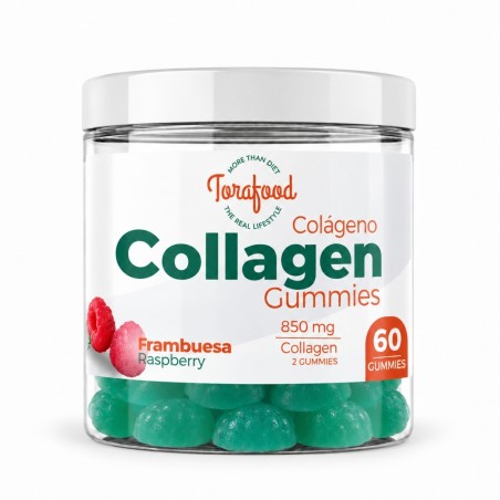GUMMIES COLAGENO SABOR FRAMBUESA 60 GOMINOLAS TORAFOOD