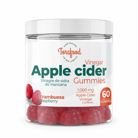 GUMMIES APPLE CIDER SABOR FRAMBUESA 60 GOMINOLAS TORAFOOD