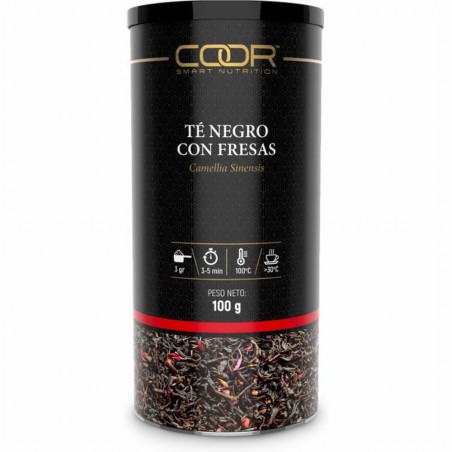 COOR TE NEGRO CON FRESAS 100GR