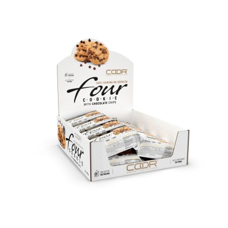 COOR FOUR COOKIE 12*100GR CHIPS CHOCO NEGRO