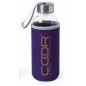 COOR BOTELLA DE VIDRIO 420ML FUNDA LILA