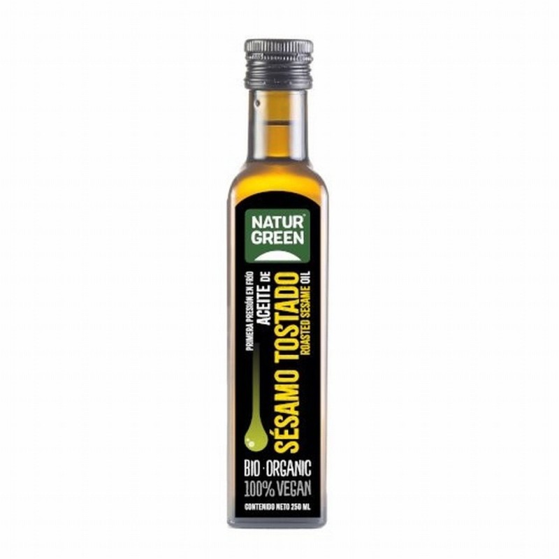 ACEITE SESAMO TOSTADO BIO 250ML NATURGREEN ACEITE SESAMO TOSTADO BIO 250ML NATURGREEN