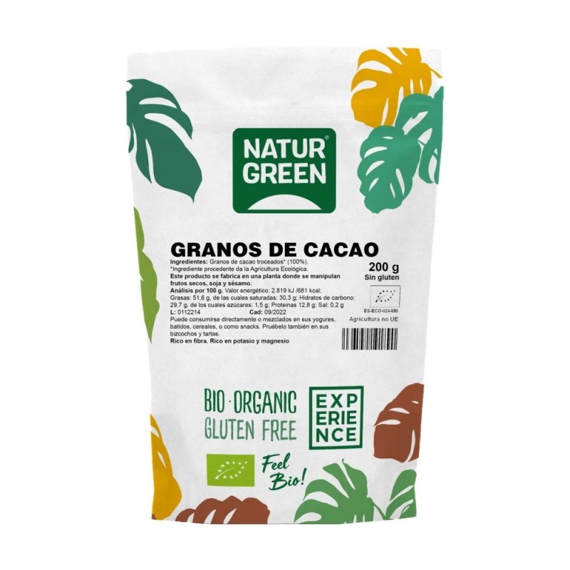 NATURGREEN EXPERIENCE GRANO CACAO DOYPACK 200GR