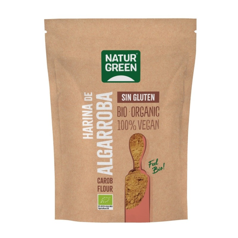 HARINA ALGARROBA SIN GLUTEN BIO 500G NATURGREEN HARINA ALGARROBA SIN GLUTEN BIO 500G NATURGREEN