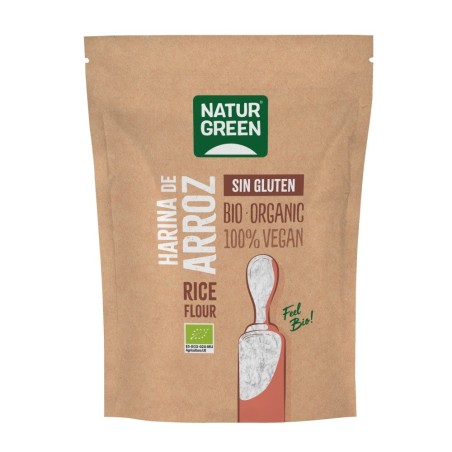 NATURGREEN HARINA ARROZ Bio Sin GLUTEN 500g