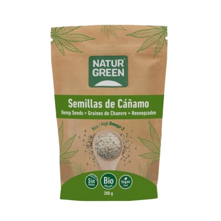 NATURGREEN SEMILLAS CAÑAMO BIO.200GR.