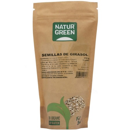 NATURGREEN SEMILLA GIRASOL BIO. 450GR.