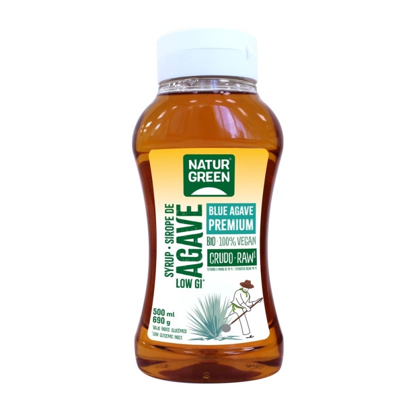 SIROPE AGAVE CRUDO BIO. 500ML. NATURGREEN SIROPE AGAVE CRUDO BIO. 500ML. NATURGREEN