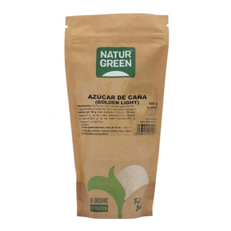 NATURGREEN AZUCAR CAÑA BIO.(GOLDEN LIGHT)500GR.