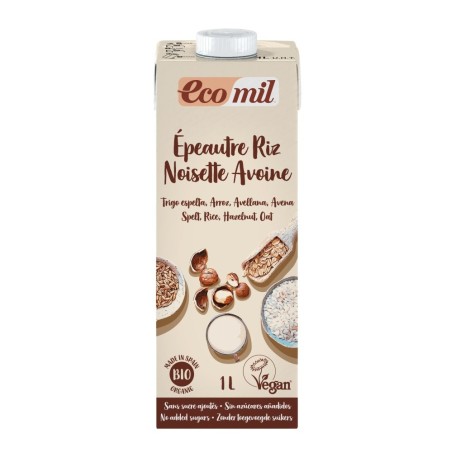 ECOMIL ESPELTA ARROZ AVELLANA AVENA BRICK 1L