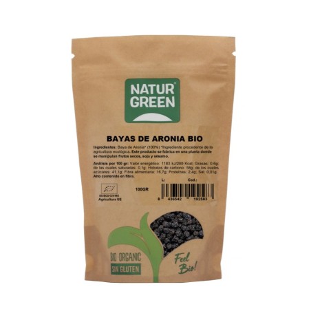 BAYAS ARONIA BIO. 100GR. NATURGREEN