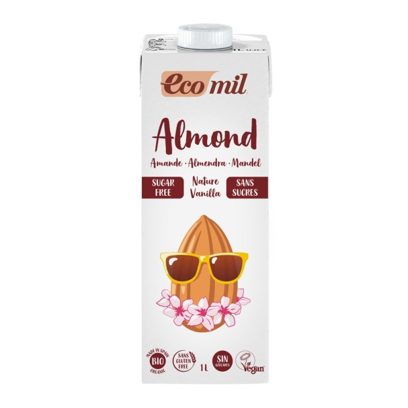 ECOMIL ALMENDRA NATURE VAINILLA BRICK 1L