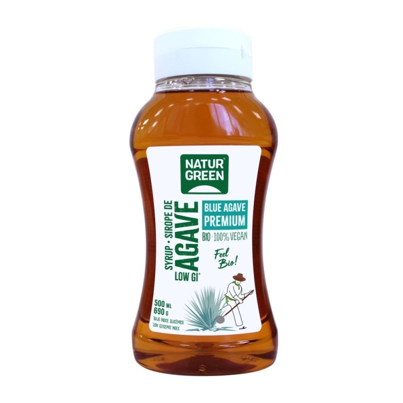 NATURGREEN SIROPE AGAVE BIO. 500ML.