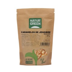 NATURGREEN CARAMELOS JENGIBRE BIO.125GR.