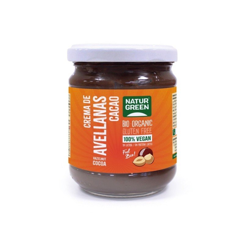 CREMA AVELLANA CACAO TARRO 200GR NATURGREEN CREMA AVELLANA CACAO TARRO 200GR NATURGREEN