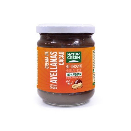 CREMA AVELLANA CACAO TARRO 200GR NATURGREEN